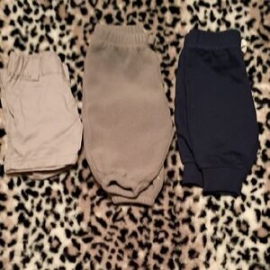 Set of Three Baby Pants in Neutral Tones
